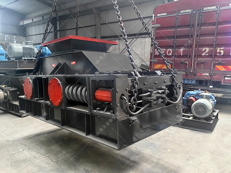 2PG800x600對輥破碎機發貨圖片_發往廣東連州_破碎石英石